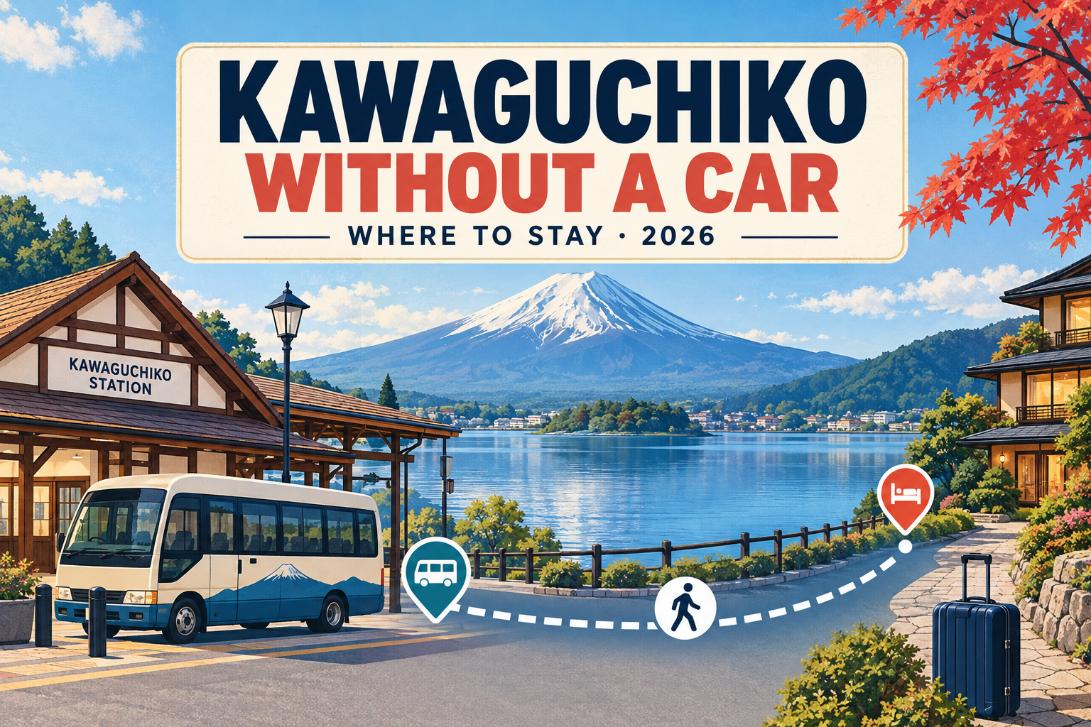 Where to Stay in Kawaguchiko Without a Car [2026]