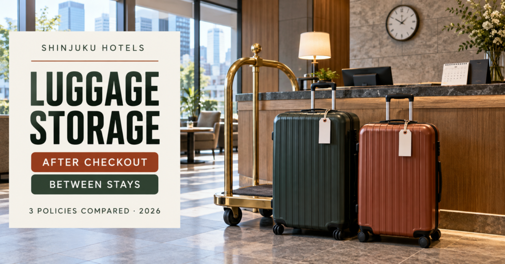 Shinjuku hotels with luggage storage after checkout and between stays