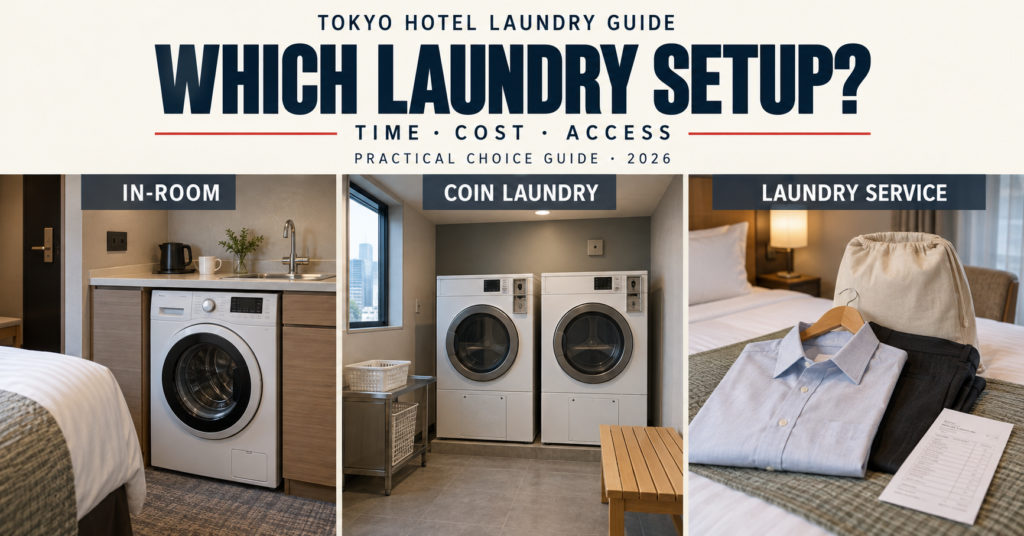 Tokyo hotel laundry options compared: in-room washer, coin laundry and laundry service